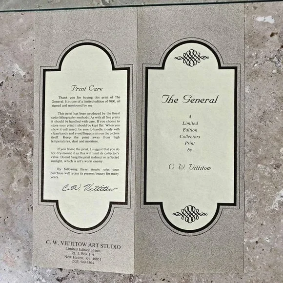 "The General" Limited Edition Collectors Print by C. W. Vittitow - Picture 8 of 10